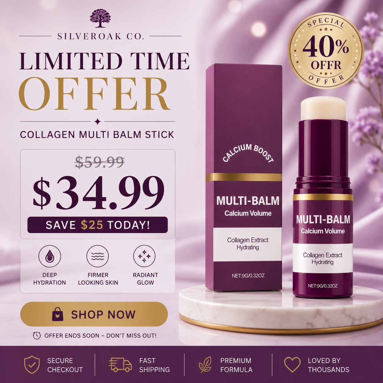 SilverOak™ Calcium Collagen Balm